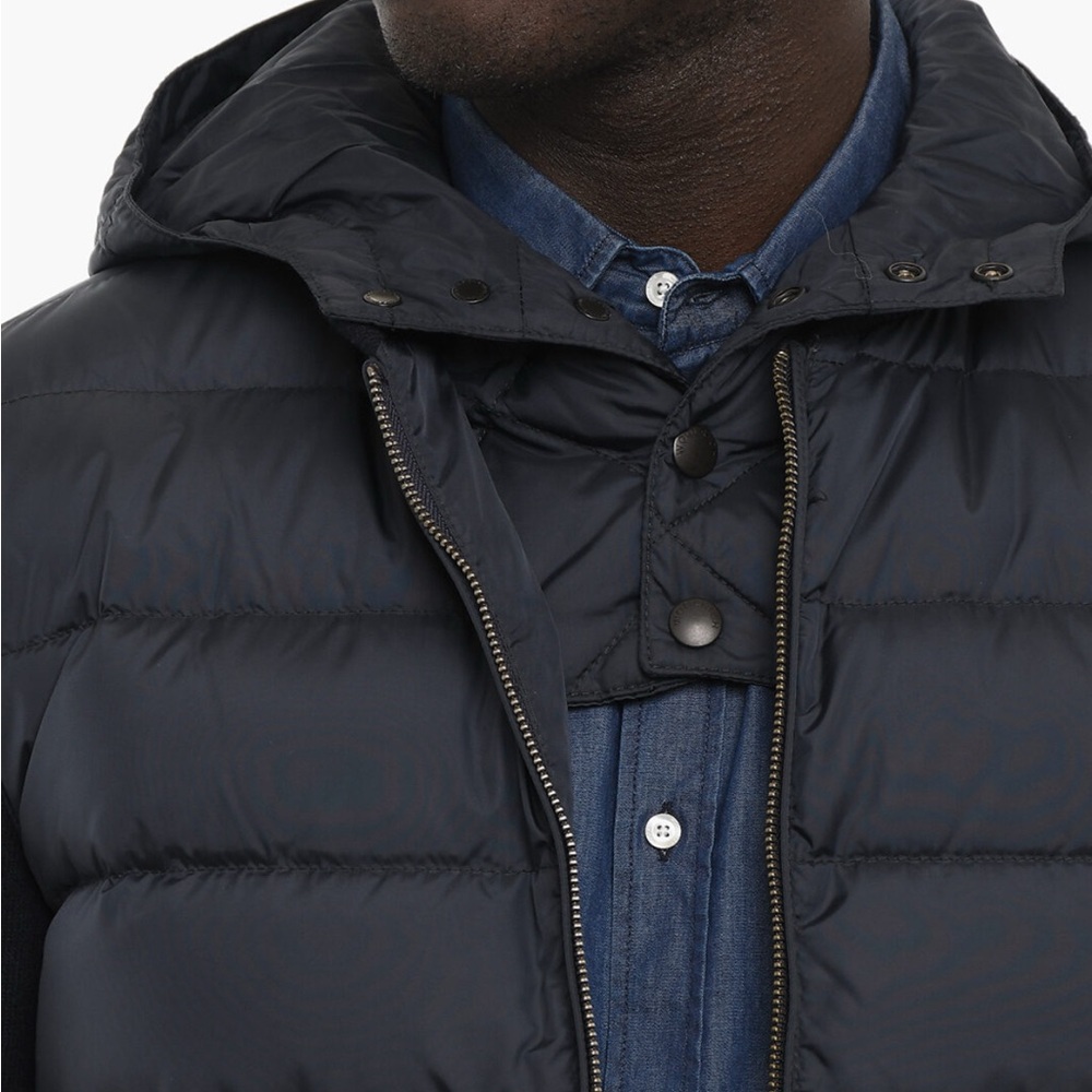 Men's Woolrich Black Puffer and Wool Jacket - Picture 4 of 16